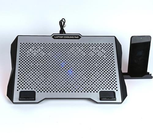 Ga47 Gaming Dizüstü Bilgisayar Soğutucu Laptop Standı 12CM FAN RGB LED Telefon Tutucu Yükseklik Ayarlı