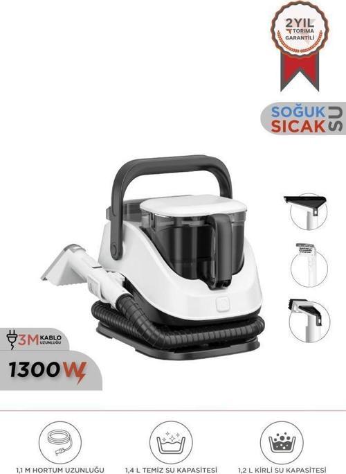 TCC-01 Siyah Buharlı Koltuk ve Halı Yıkama Makinesi Leke Çıkartma Makinesi