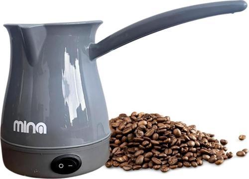 Elektrikli Cezve 700W Plastik Kahve Makinesi Gri