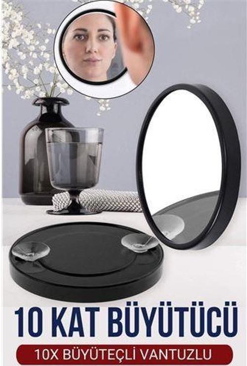 9 Cm 10X Büyüteçli Makyaj Aynası