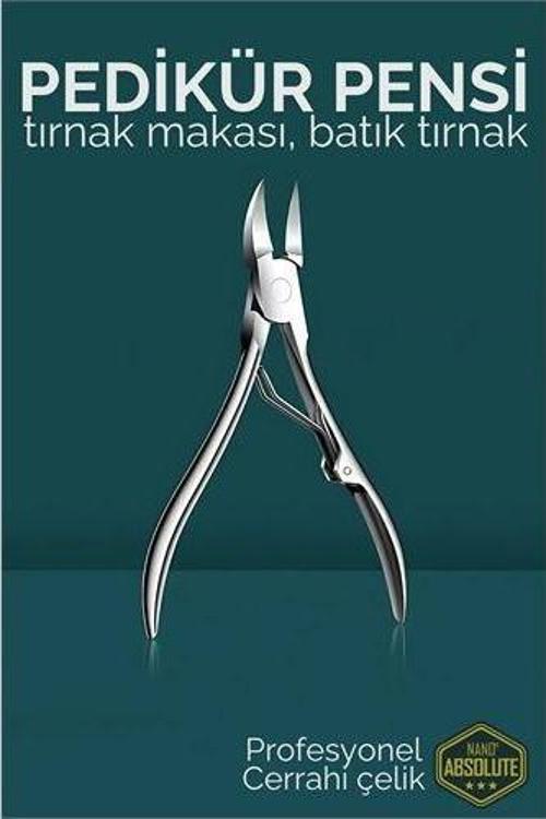 Pedikür Makası - Tırnak Makası - Batık Tırnak Makası Profesyonel Cerrahi Çelik