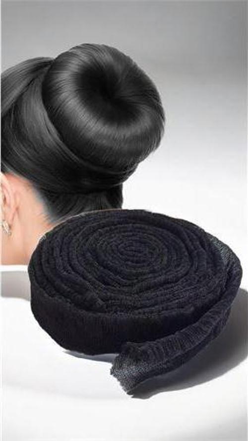 Saç Topuz Süngeri SİYAH 10 METRE Forero Design