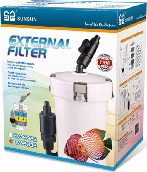 Hw 602b Dış Filtre 400 Lt/h 6w Beyaz Gövde