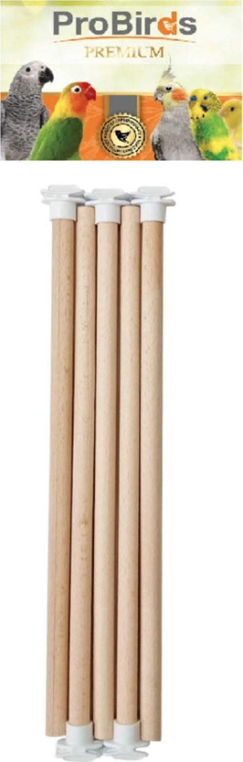 Plastik Tünek Başlıklı Tahta Tünek 12 Mm 20 Cm 1 Adet