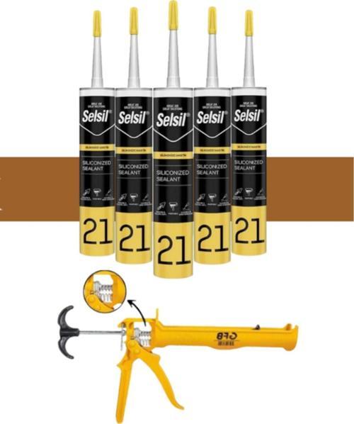 Silikonize Mastik 500 Gr Altınmeşe (5 Adet),Alüminyum Tabanca