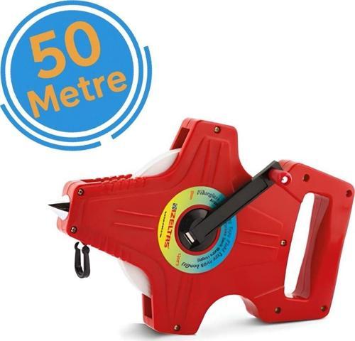 Arazi Tipi Fiberglas Şerit Metre Saplı 50 Metre