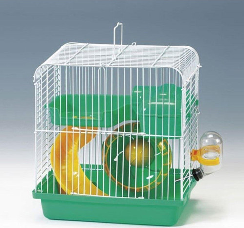 Euro Gold Hamster Kafesi Beyaz/Yeşil 23x17x25 Cm