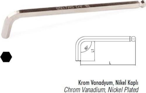 Yuvarlak Başlı Allen Anahtar Uzun 1,5Mm (4906 22 0015)
