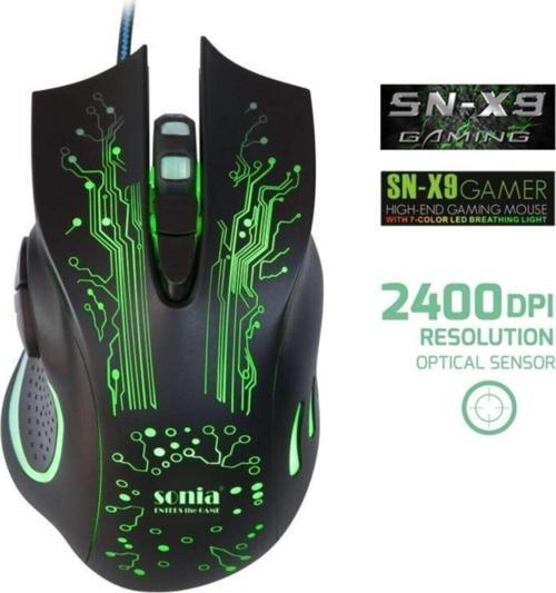 Kablolu Oyuncu Mouse Sn-x9