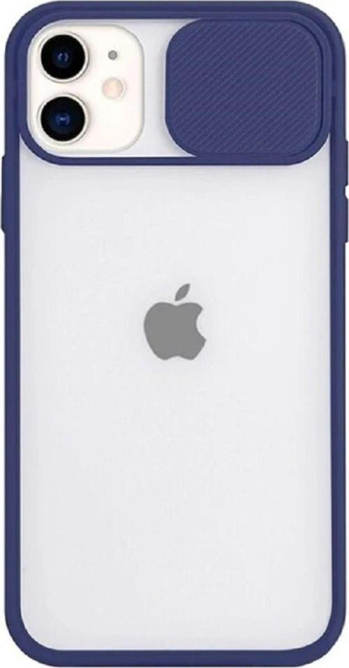 Iphone 11 6.1" Uyumlu Kamera Lens Korumalı Sürgülü Slayt Kılıf