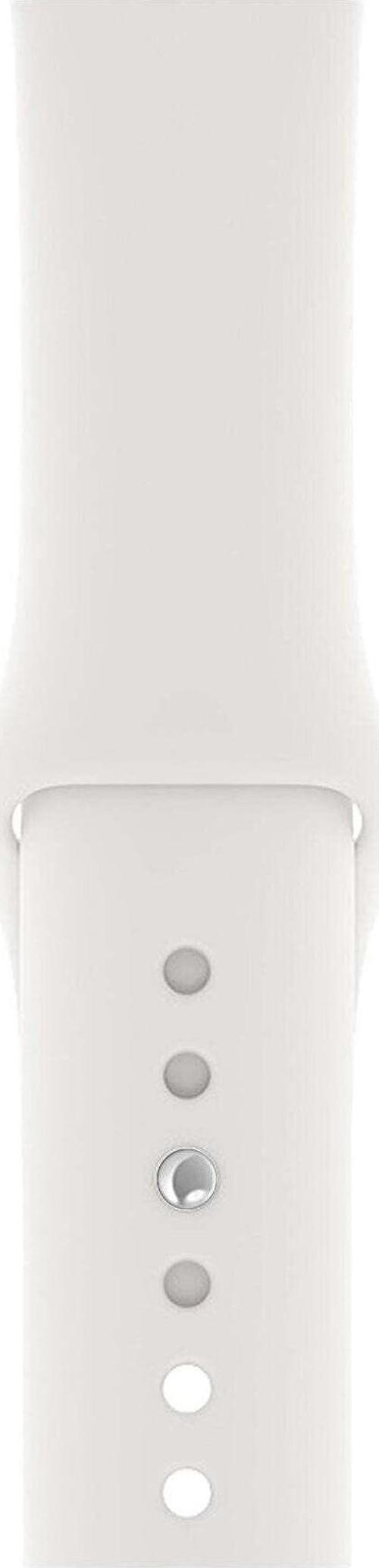 Apple Watch 2 3 4 5 6 7 Se Uyumlu 42-44 Mm A+ Kaliteli Silikon Kordon Beyaz
