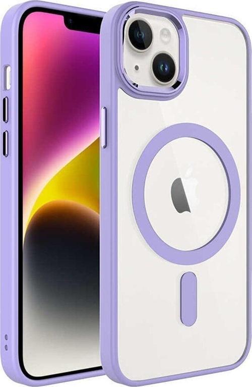 Iphone 14 Manyetik Kablosuz Şarj Edilen Kamera Korumalı Silikon Kılıf
