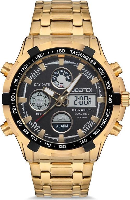 Erkek Kol Saati Dijital Analog Çelik Kordonlu 798