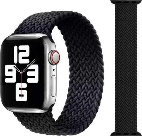 Apple Watch 5 42 Mm Örgü Solo Loop Kordon Kayış Medium: 14,7 Cm Siyah