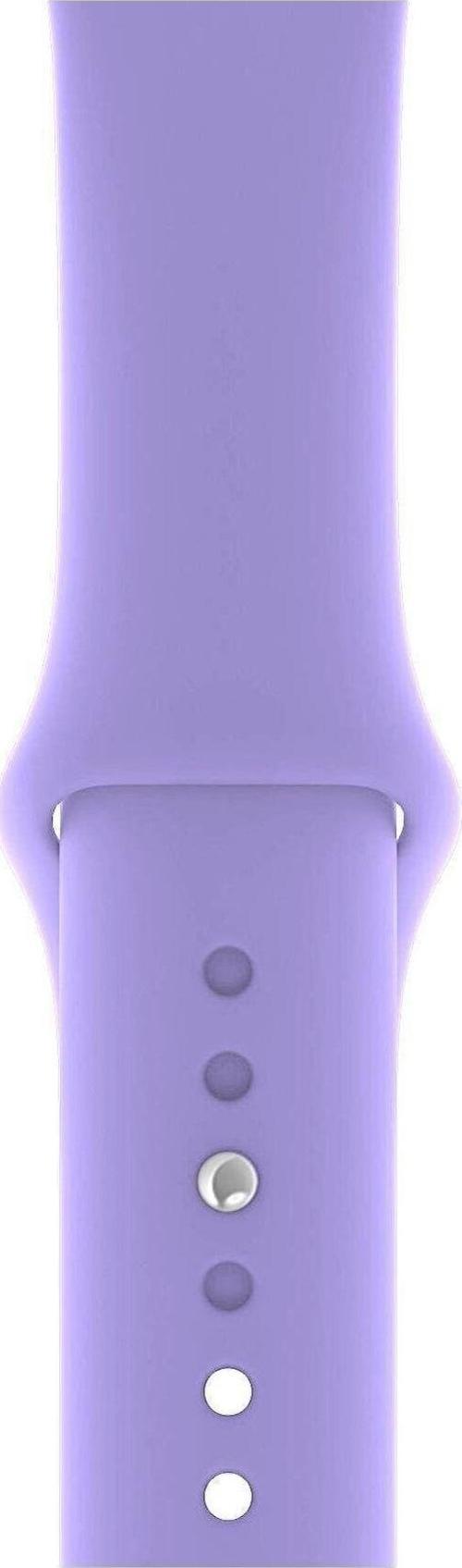 Apple Watch 2 3 4 5 6 7 Se Uyumlu 42 Mm A+ Kaliteli Silikon Kordon Lila