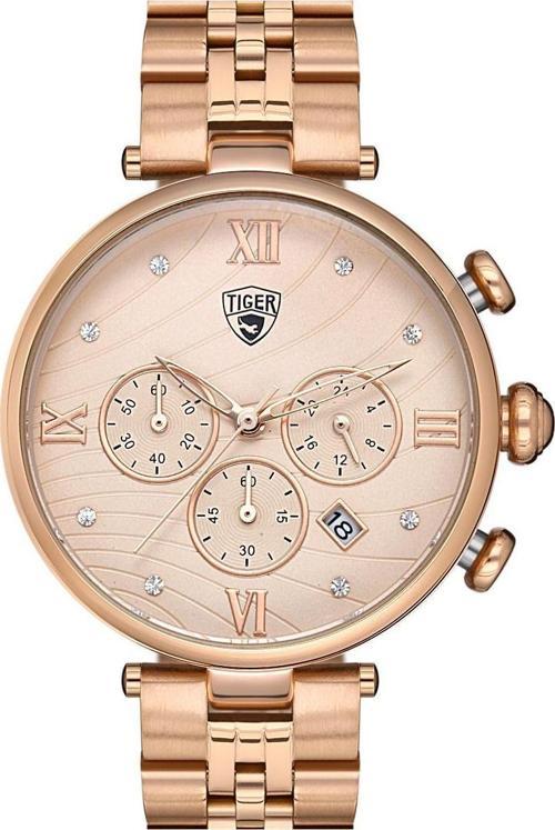 Çelik Kordonlu Analog Kadın Kol Saati 596E