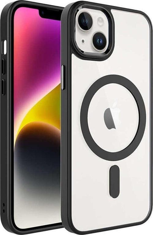 Iphone 14 Manyetik Kablosuz Şarj Edilen Kamera Korumalı Silikon Kılıf
