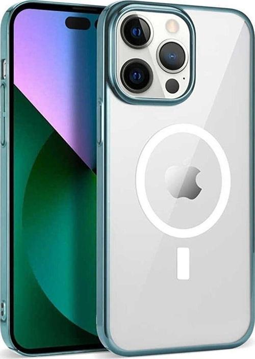 Iphone 14 Pro Kılıf Magsafe Özellikli Mavidarbe Emici Sert Silikon