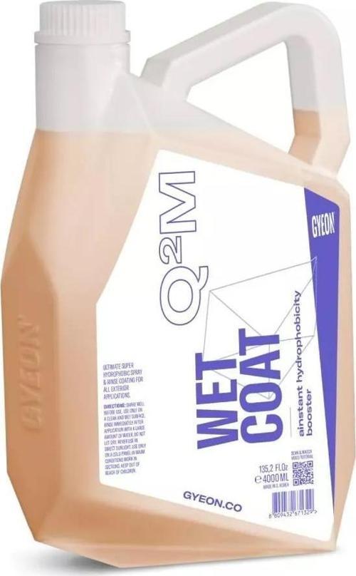 GYEON Q²M WetCoat Nano Boya Koruma Ve Seramik Sprey Hızlı Cila - 4000 ml -Su İtici Parlak Islak Cila