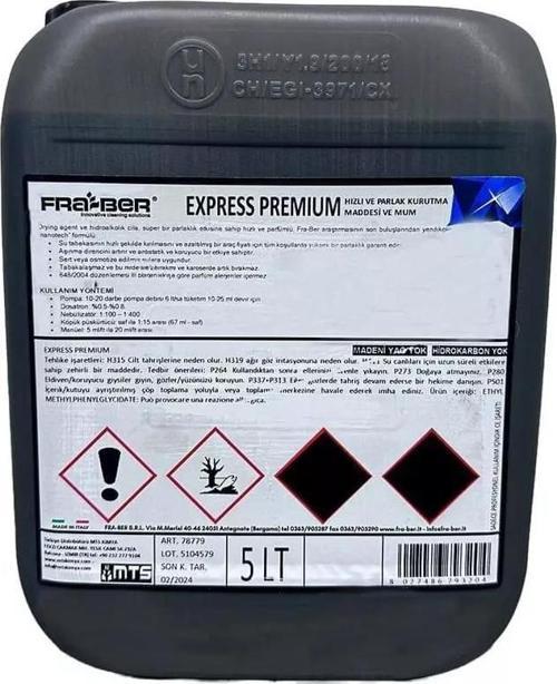 X-Express Premium Yoğun Konsantre Islak Kuru Nano Cila - (1:400 Konsantre) - 5 lt