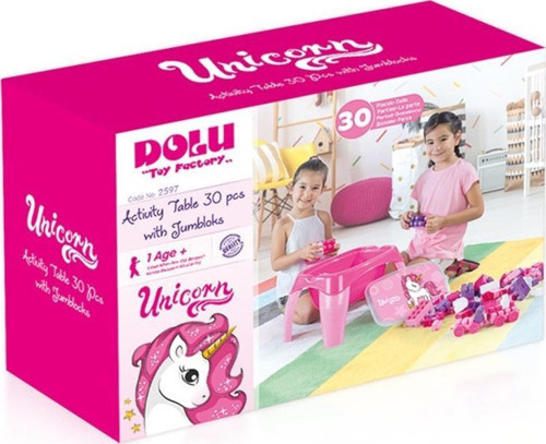 Nessiworld 2598 UNICORN AKTIVITE OYUN MASASI 30PCS MEGA BLOK