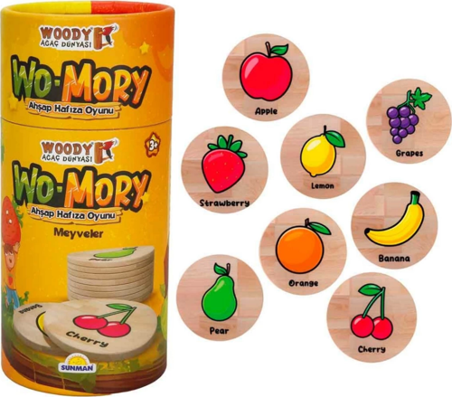 Nessiworld Woody Wo-Mory Ahşap Hafıza Oyunu