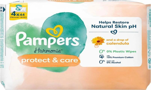 Nessiworld Prima Protect & Care Islak Havlu Mendil 4'Lü 176 Yaprak