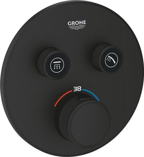 Grohtherm SmartControl Çift Valfli Akış Kontrollü, Ankastre Termostatik Duş Bataryası - 29507KF0