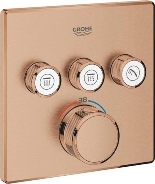 Grohtherm Smartcontrol Üç Valfli Akış Kontrollü, Ankastre Termostatik Duş Bataryası - 29126DL0