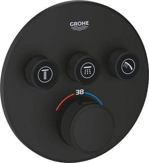 Grohtherm SmartControl Üç Valfli Akış Kontrollü, Ankastre Termostatik Duş Bataryası - 29508KF0