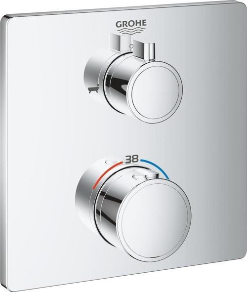 Grohtherm Termostatik Banyo Duş Bataryası 2 çıkışlı divertörlü- 24080000