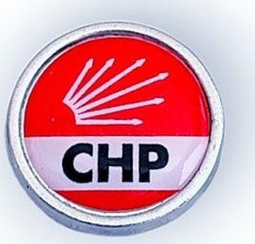 Chp (Cumhuriyetçi Halk Partisi) Damla Mineli Yaka Rozeti