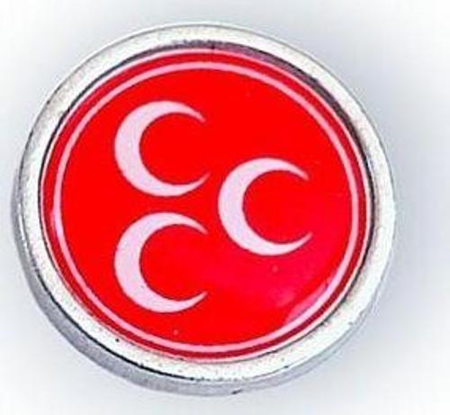 Mhp (Milliyetçi Hareket Partisi) Damla Mineli Yaka Rozeti