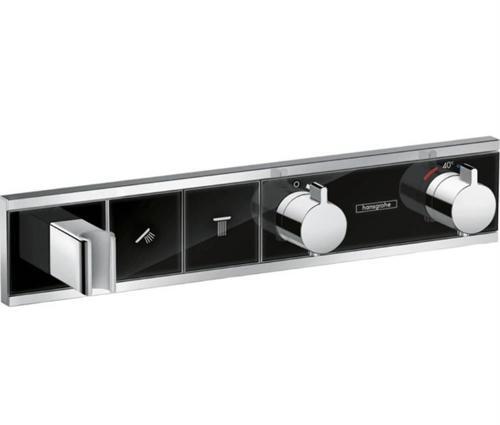 RainSelect Siyah Krom Ankastre Banyo Bataryası - 15355600