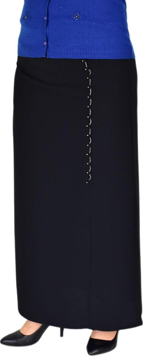 Kadın Uzun Etek Kapalı Yırtmaç Zincir Taş Detaylı 200 BGL-ST03785