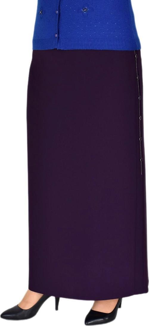 Kadın Uzun Etek Kapalı Yırtmaç Düğme Zincir Detaylı 220 BGL-ST03784