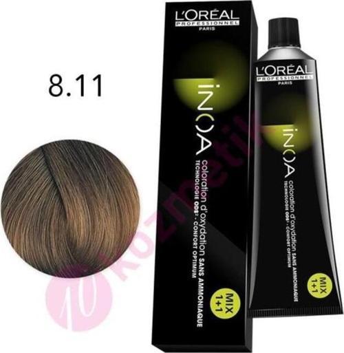 Inoa Amonyaksız Saç Boyası 8.11 Açık Kumral Yoğun Küllü