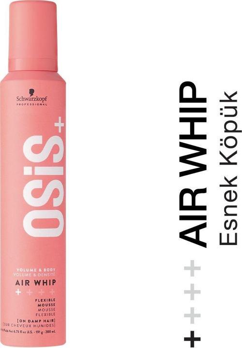Air Whip Hacim Ve Tutuş Sağlayan Esnek Köpük 200ml | Nemli Saç Hissi, Isı Koruma