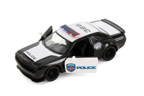 2023 Dodge Challenger SRT Demon 170 Police Edition, Black/White - Kinsmart 5461DP