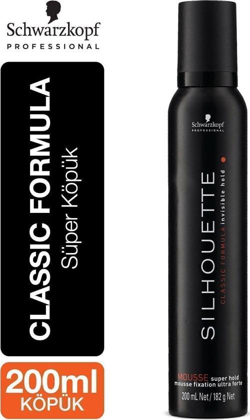 Süper Tutucu Hacim Verici Saç Köpüğü 200ml (Siyah)