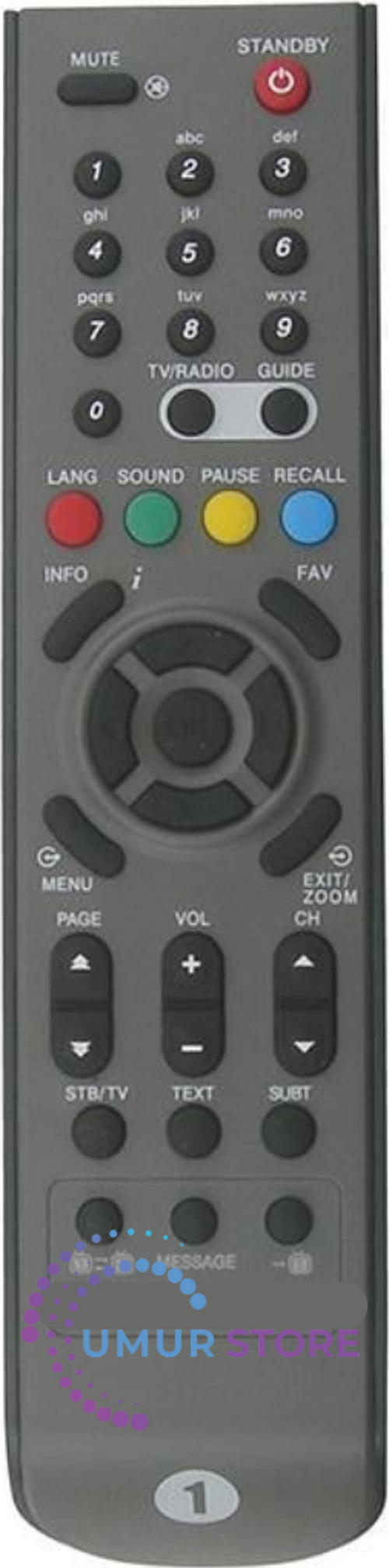 90900-1 Uydu Alıcı Kumandası