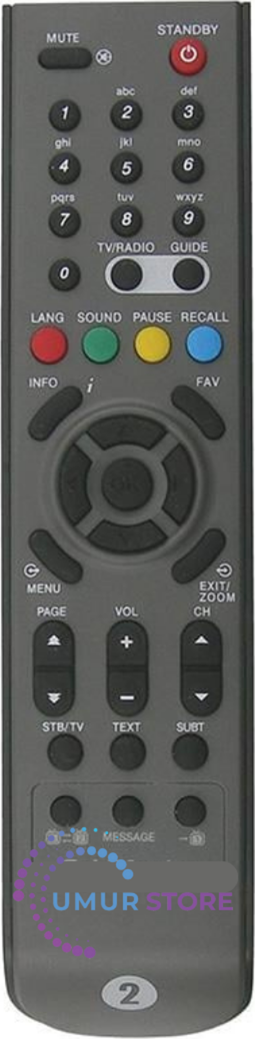 90900-2 Uydu Alıcı Kumandası