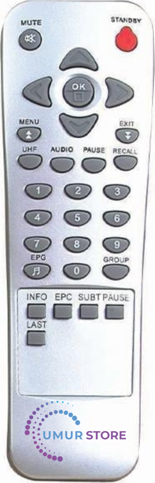 9600 DVI-DCI Uydu Alıcı Kumandası