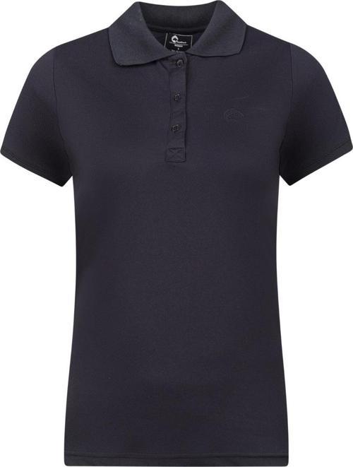Rauma Kadın Polo Yaka T-Shirt Siyah
