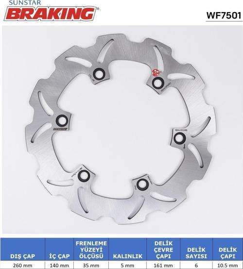 SUZUKİ DALGALI ARKA FREN DİSKİ SUZUKI B-KING 1300cc 2008-2011