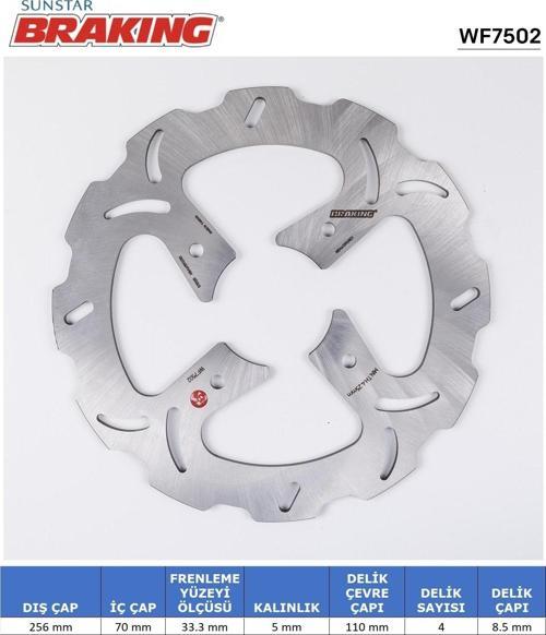 HONDA DALGALI ARKA FREN DİSKİ HONDA CROSSRUNNER 800cc ARKA 2011-2020
