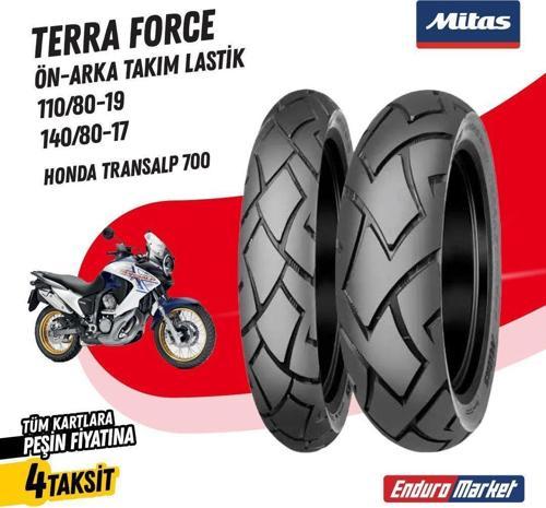 Honda Transalp 700 Mitas TERRA FORCE Takım 110/80-19 - 140/80-17 Set