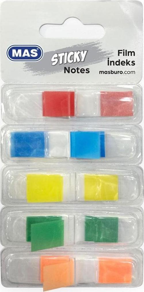 Mas Film İndex Dispenserli 5 Renk 12X45 3670