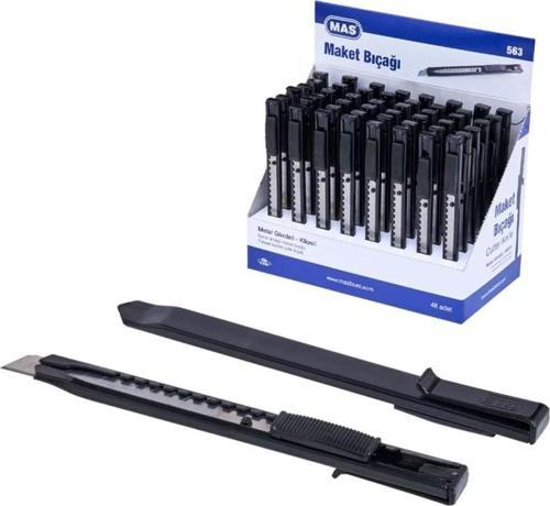 Mas Metal Gövdeli Klipsli Maket Bıçağı 563