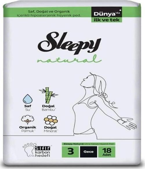 Nessiworld Sleepy Natural Süper Eco Paket Gece 18 Adet